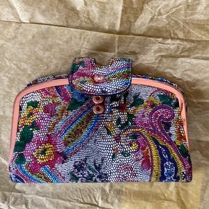 GUC HOBO Halo Mosaic Paisley Leather Clutch/Wallet
